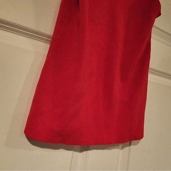 Pierre Cardin stretchy red cotton tank - Picture 3 of 4